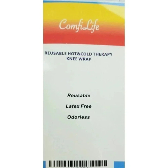 Comfilife Reusable Gel Hot & Cold Therapy Knee Wrap Reusable Latez Free Odorless - Picture 2 of 8